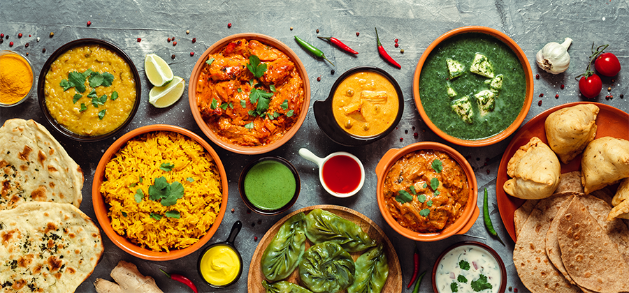 indian food and indian cuisine dishes